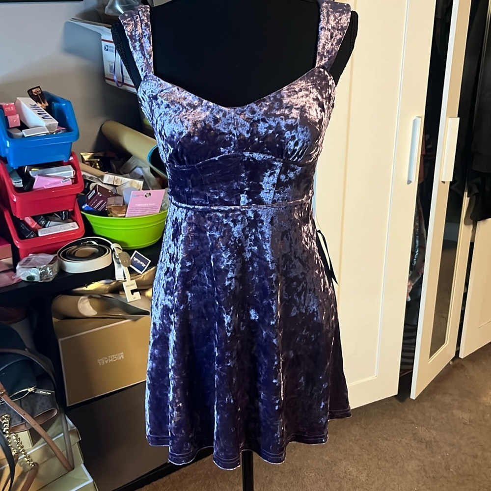 NWT XS velvet Lush dress